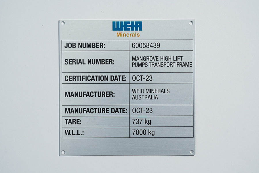 Engraved Metal & Plastic Nameplates