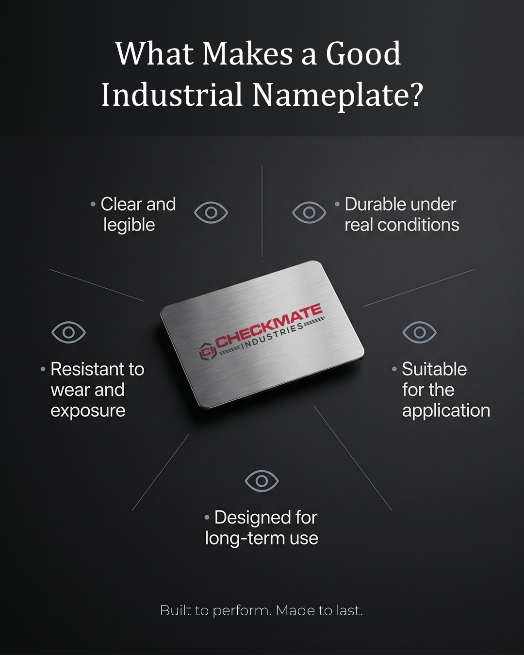 what actually makes a good industrial nameplate